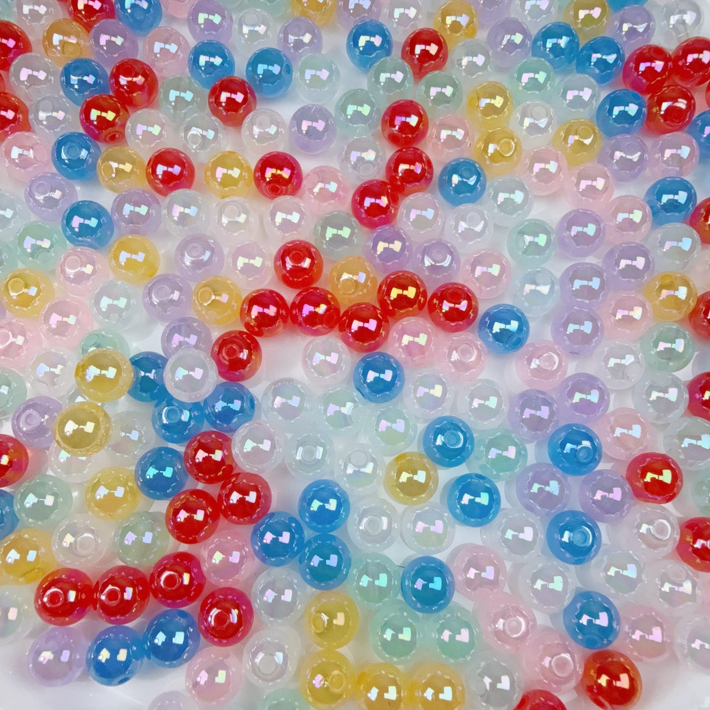 0 0今日新作 ツヤツヤラウンドビーズ アクリル(0505)