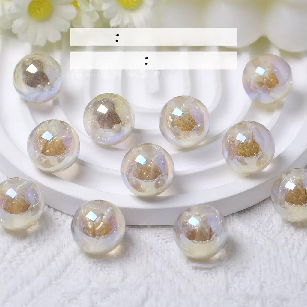 0 0今日新作 チューリップが入り樹脂ビーズ  現品(0310)