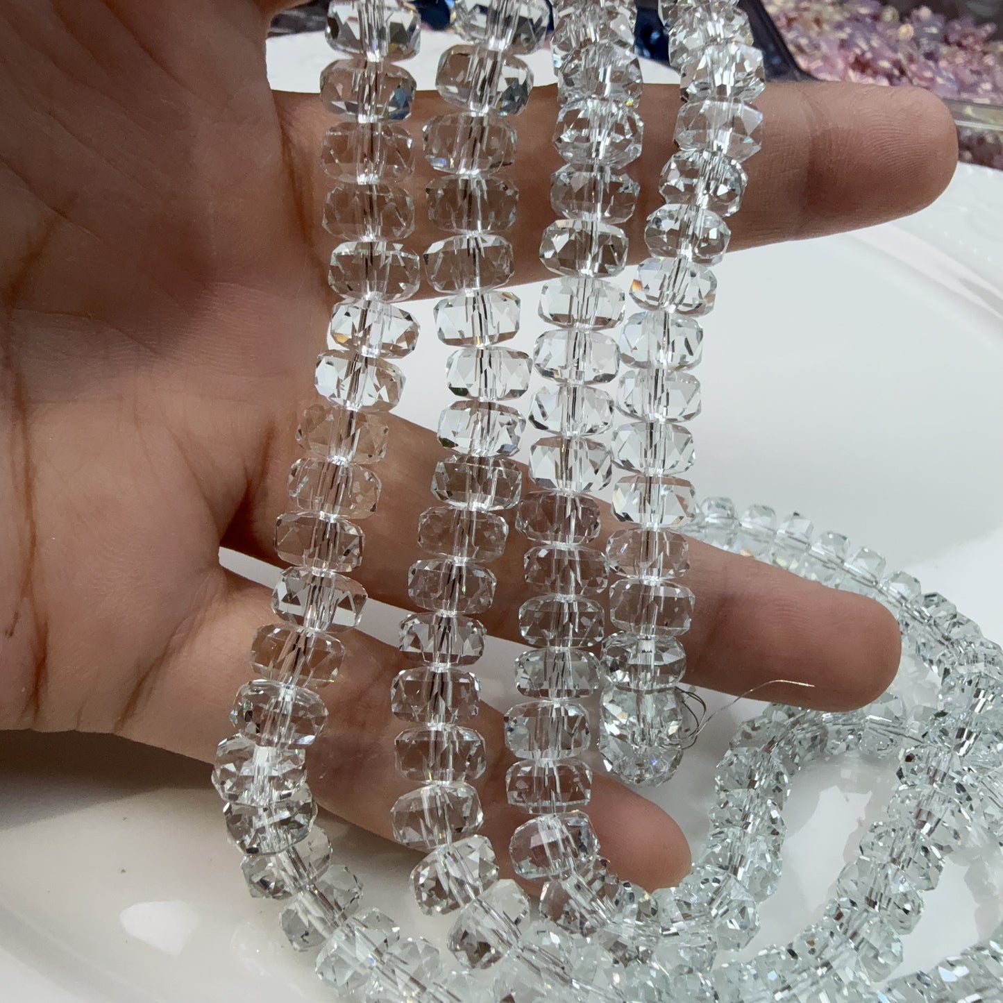 0 0今日新作 車輪カット−クリア純色8ミリ お買い得(0916)