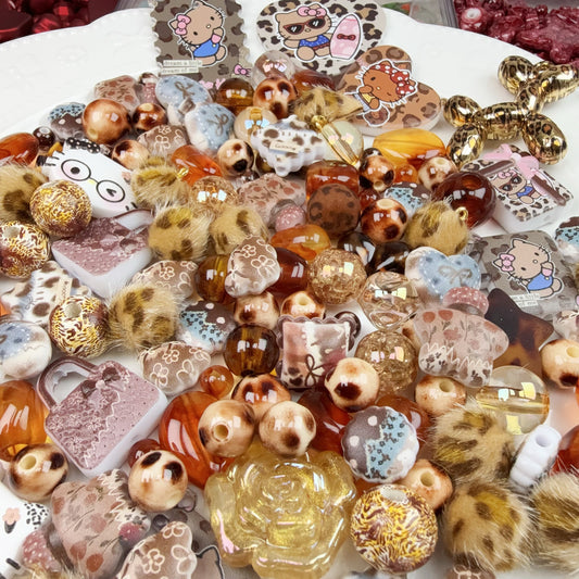 0 0今日新作 豹柄KT アクリル混ぜ(1219)