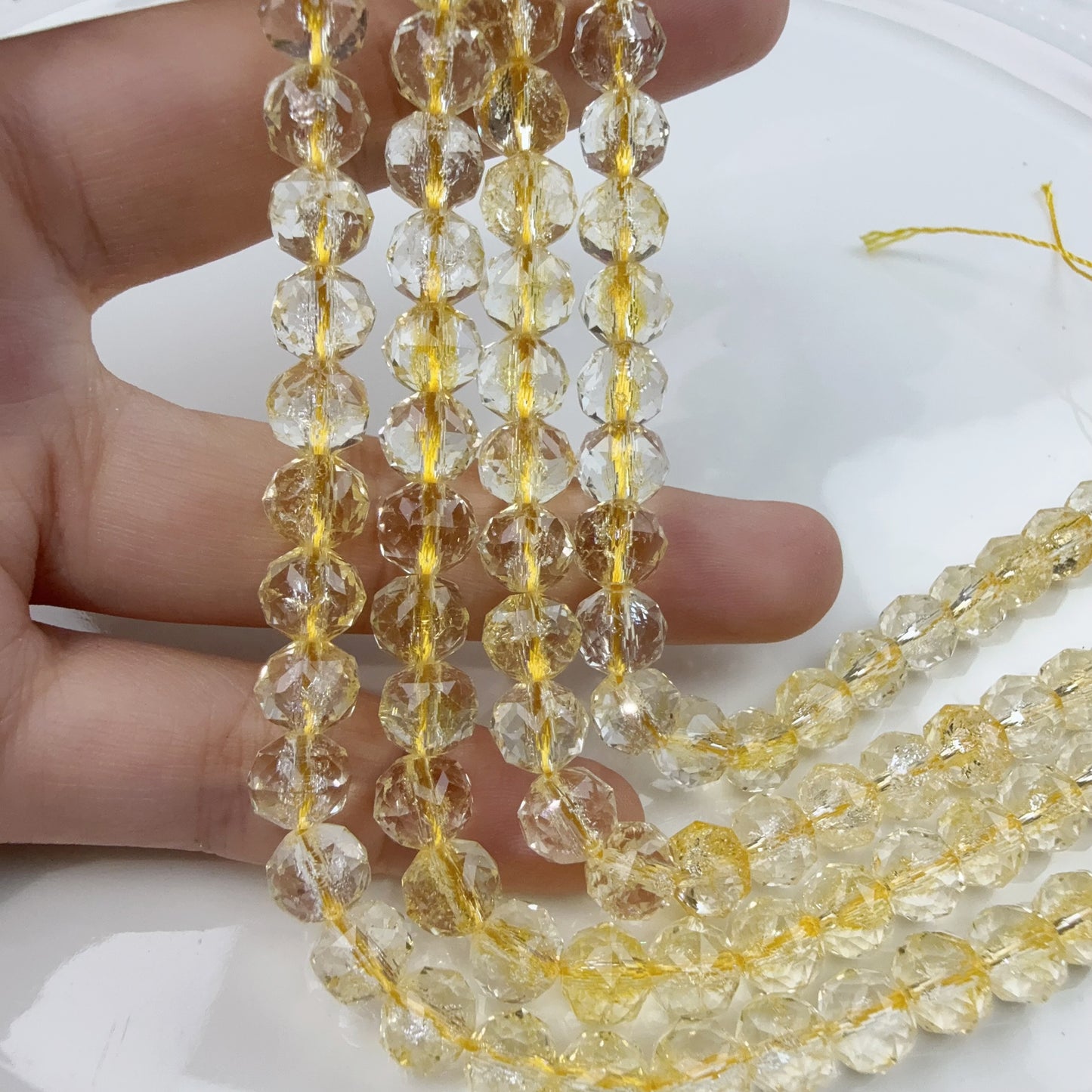 0 0今日新作 花ボールカット-超クリア単色8ミリ(0906)