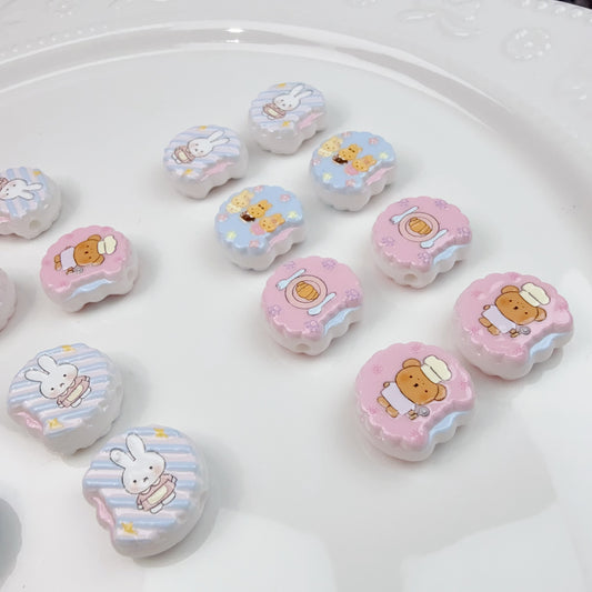 0 0今日新作 うさぎ＆熊サンドクッキー(0528)