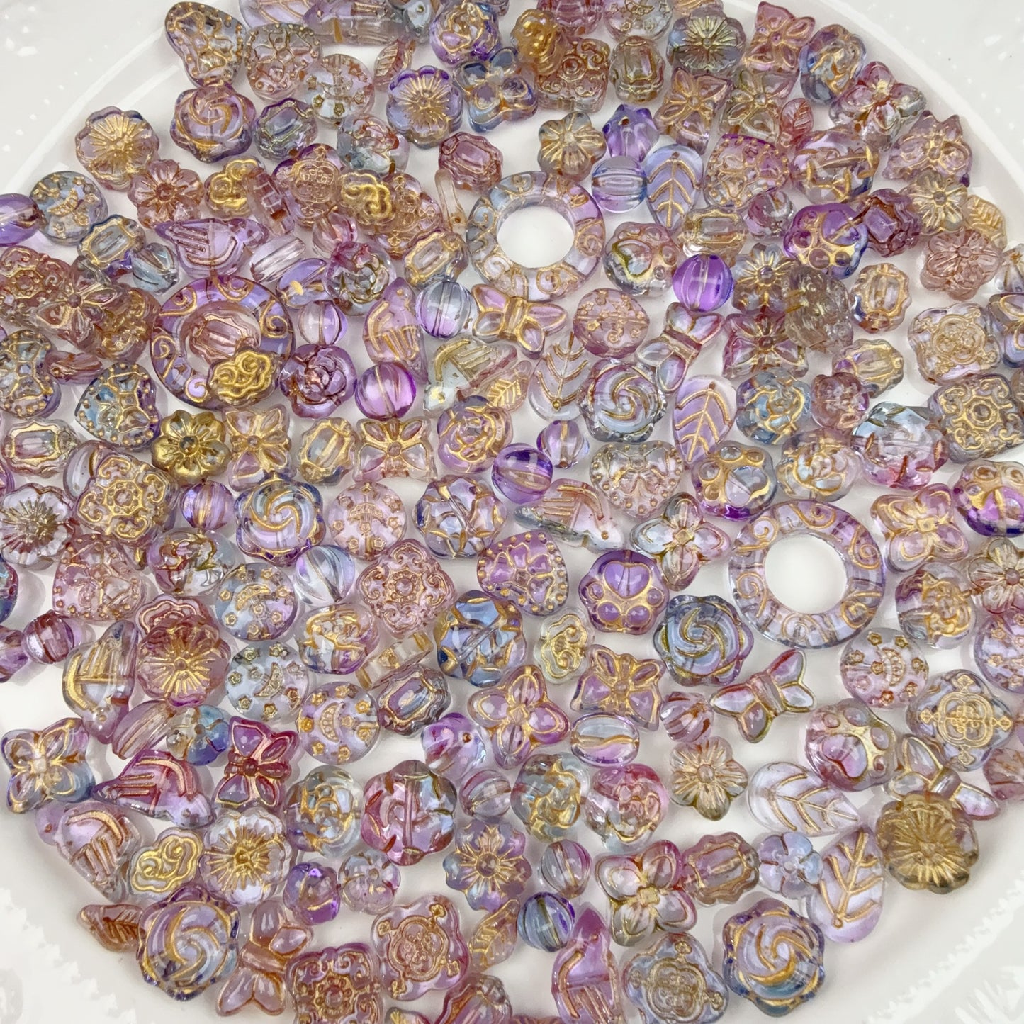 0 0今日新色 金描きガラスバロックー多彩(0702)