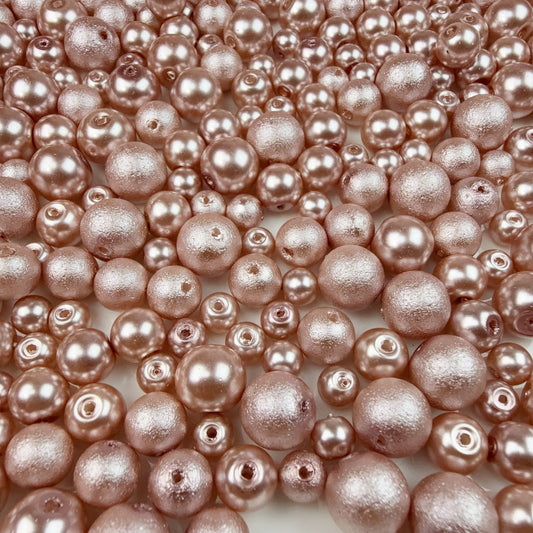 0 0今日新作 ガラスパール混ぜ-シャンパン＆金銀(0202)