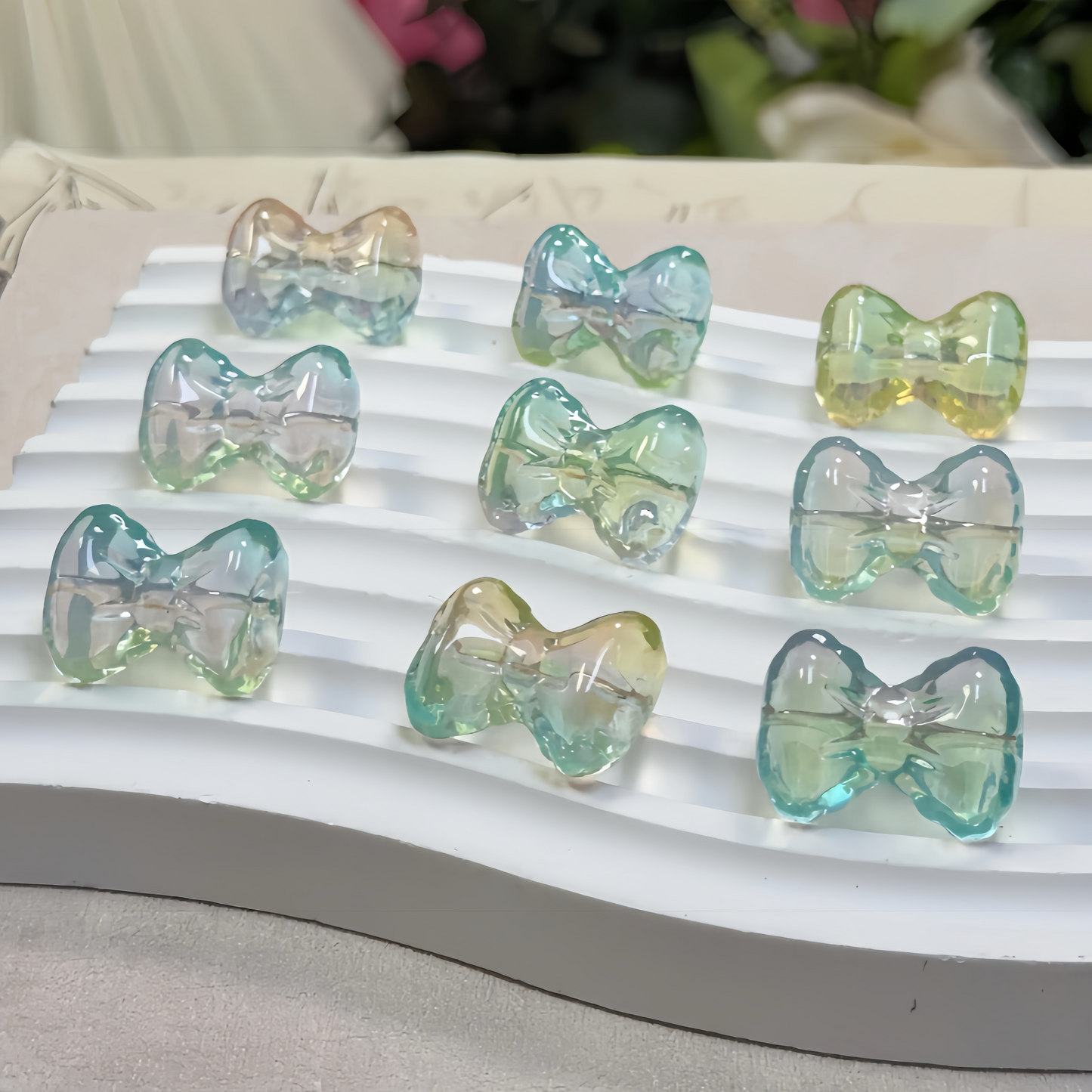 0 0今日新作 ガラスリボン(0614)