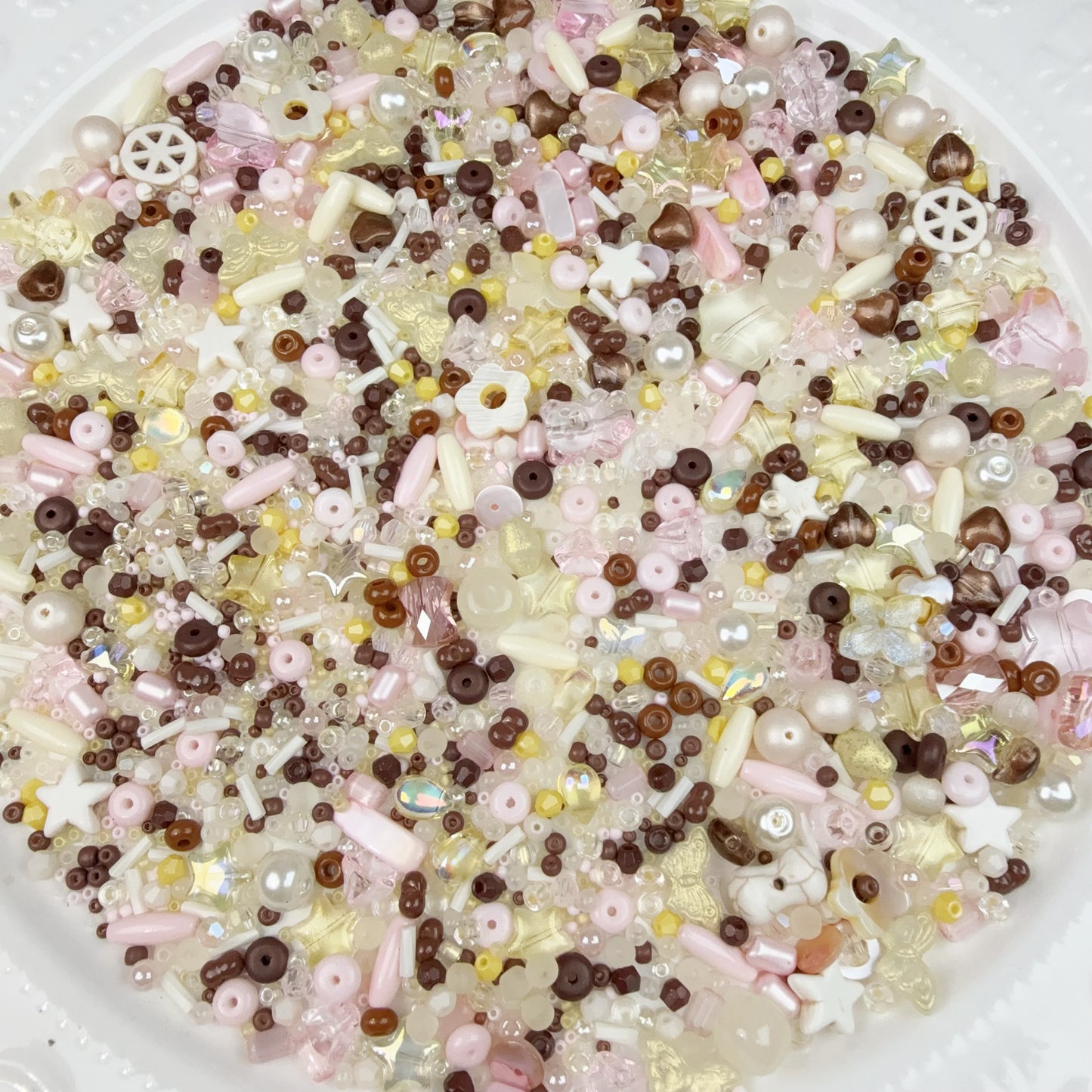 0 0今日新作 桃レモンティー シードビーズ混ぜ(0130)