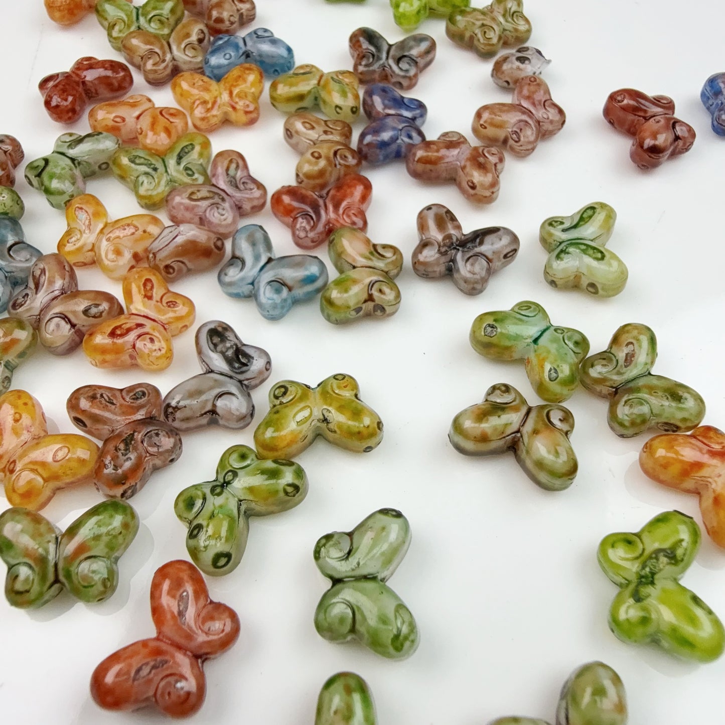 0 0今日新作 ピカソ蝶々 ガラス (0613)