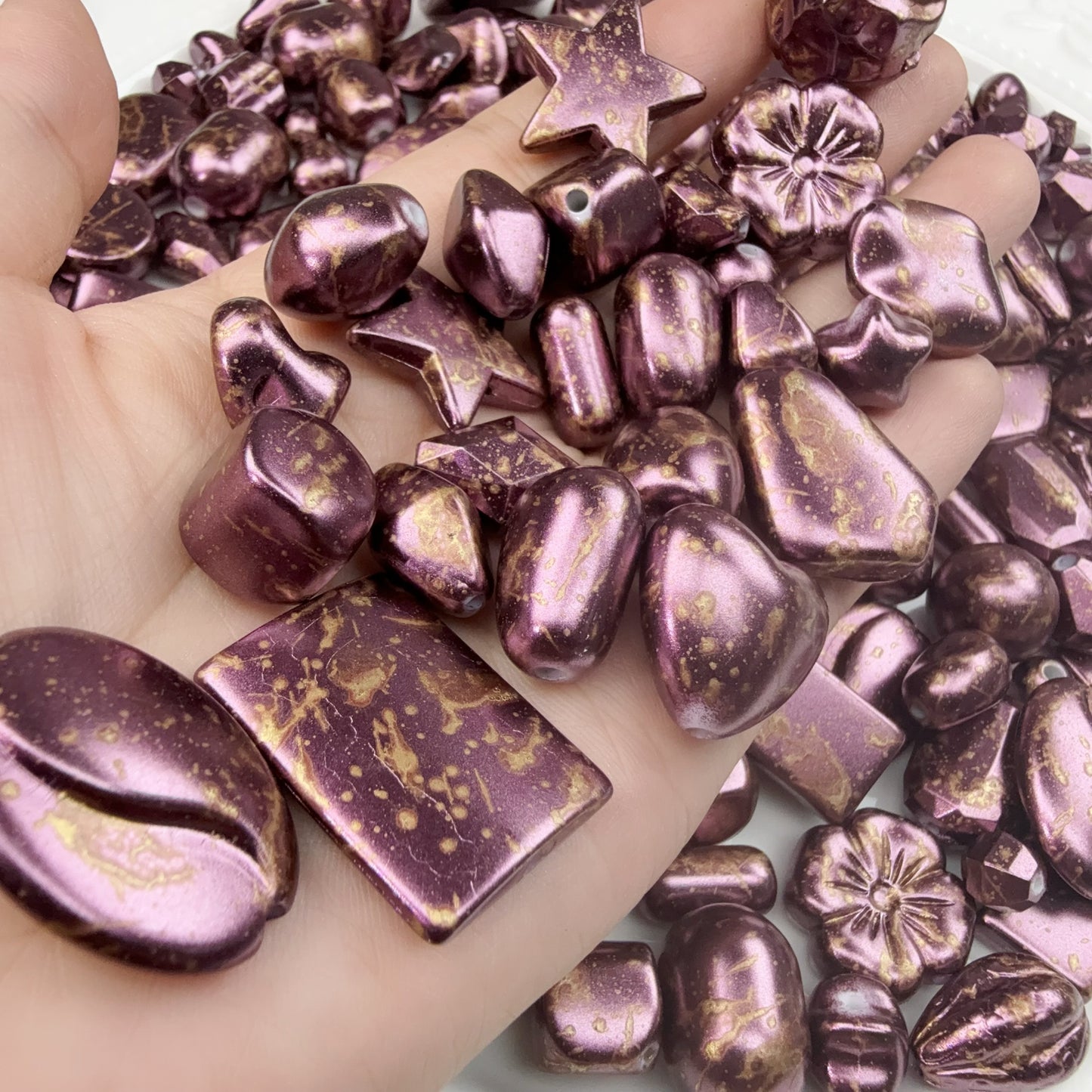 0 0今日新色 パール金撒き アクリル混ぜ(0825)