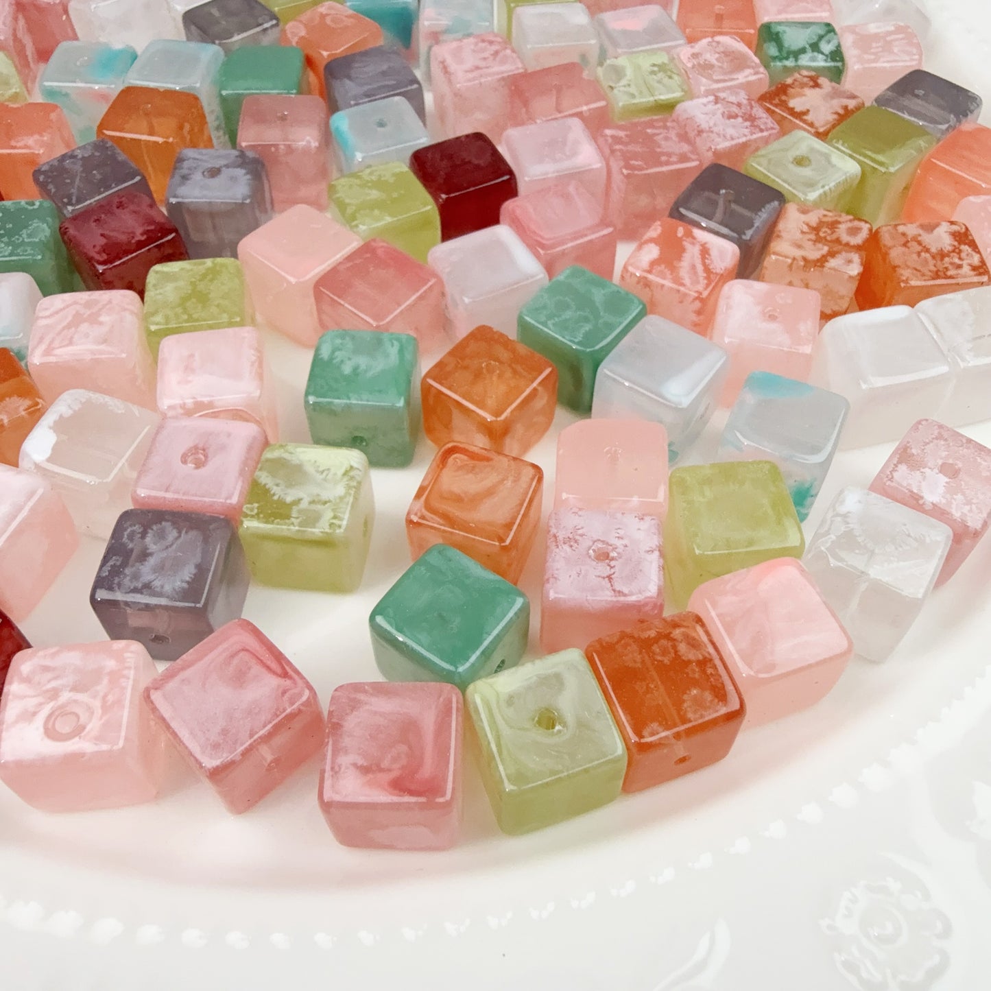 0 0今日新作 ゼリー ガラスキューブ (0124)