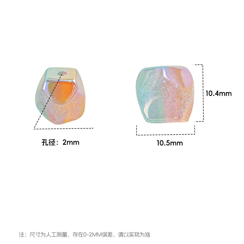 0 今日新作 敦煌の細かいキラめきを持つ三色ストーン（0609）
