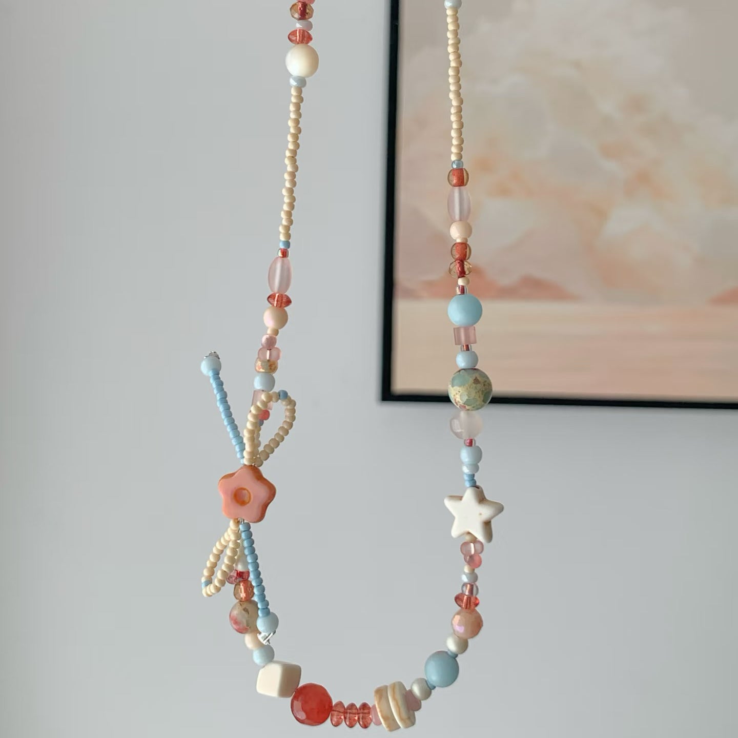 0 0今日新作 チェコビーズ-花(0224)