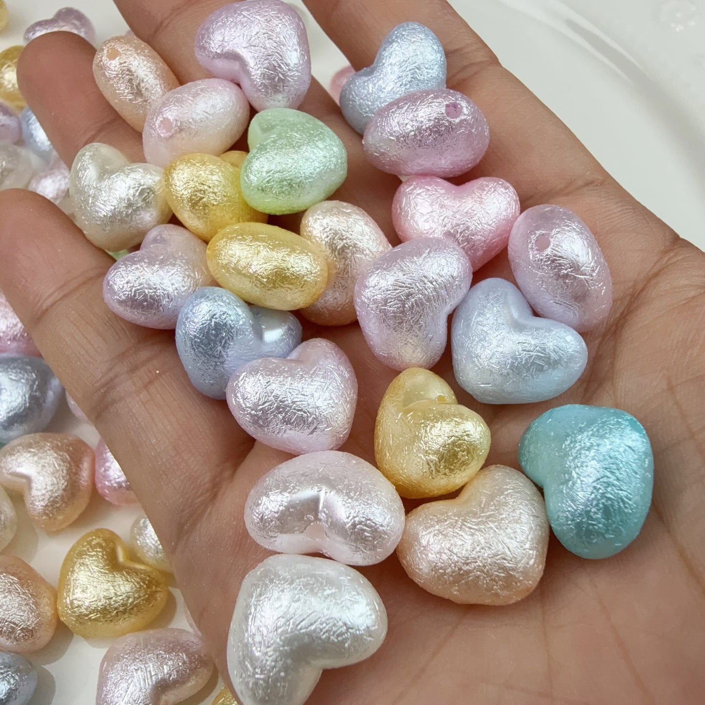 0 0今日新作 コットンハート アクリル混ぜ(1106)