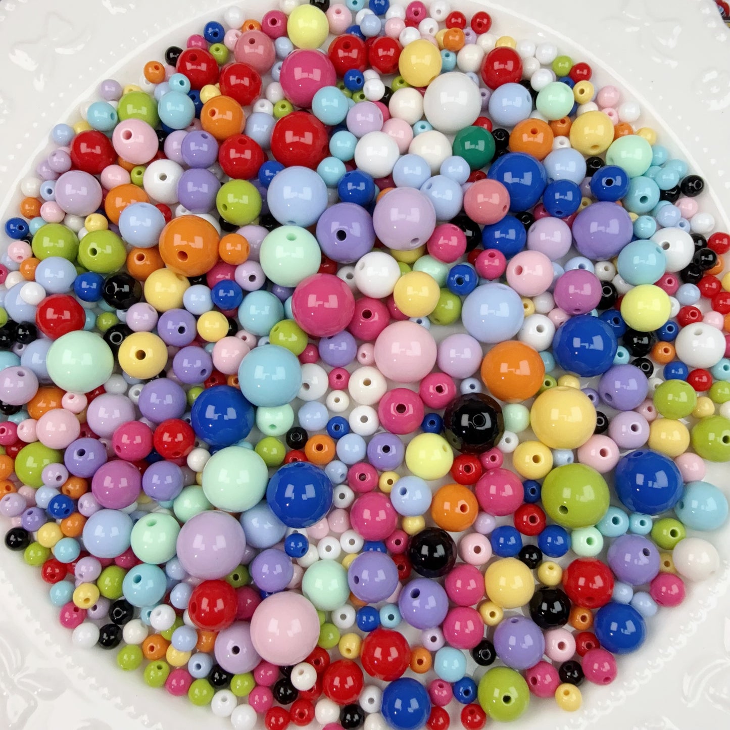 0 0今日新作 原色ラウンド  アクリル(0812)