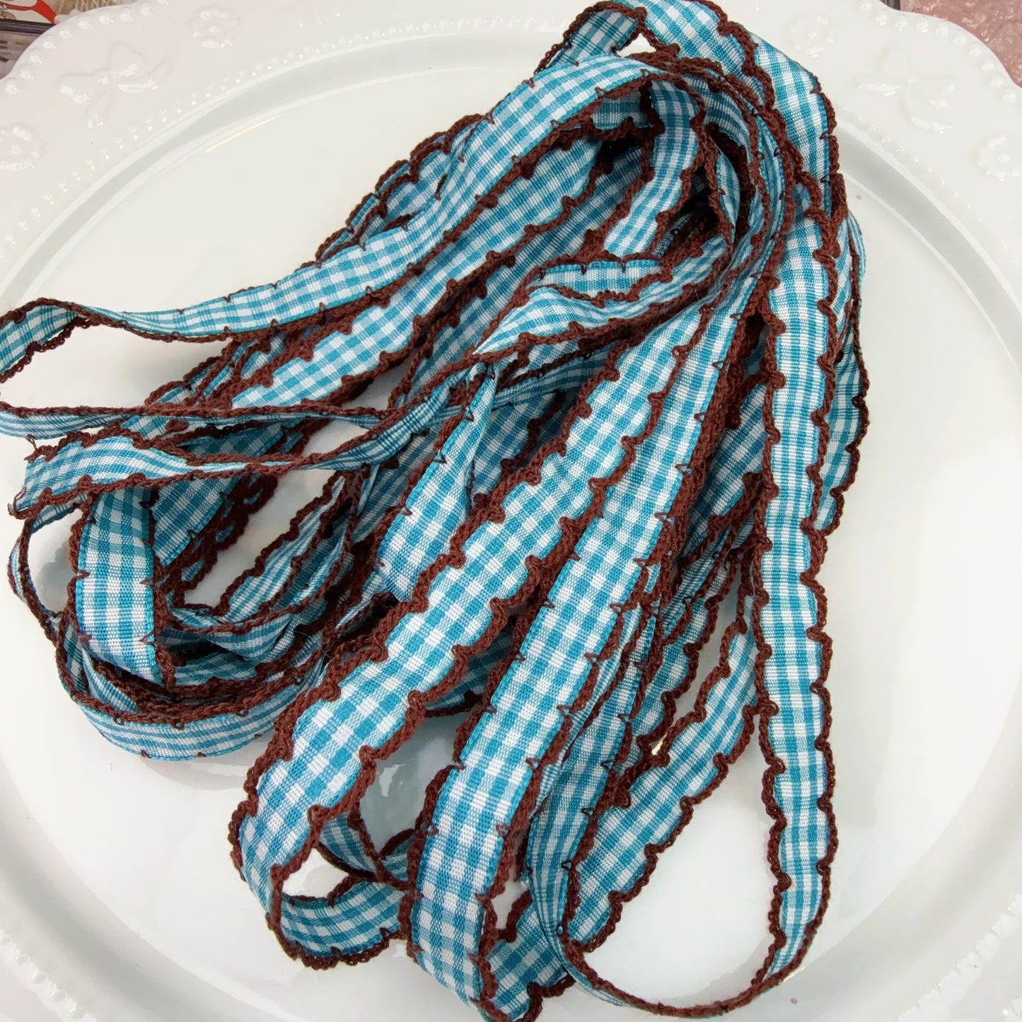 0 0今日新作 リボンー狭いチェック（1112）