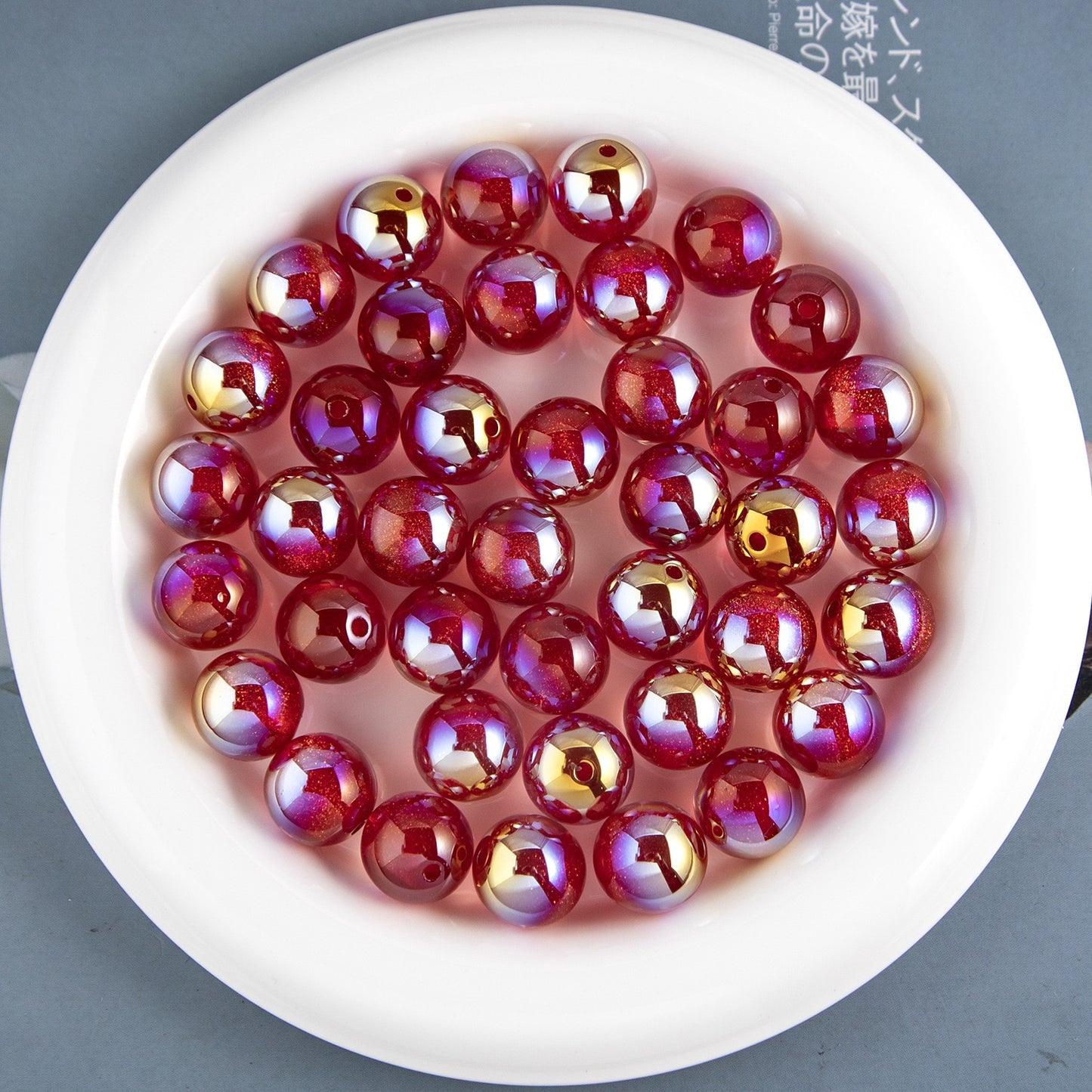 0 00库存处分 深海秘境 冷月樹脂ビーズ  16mm  20個 DY（0711）