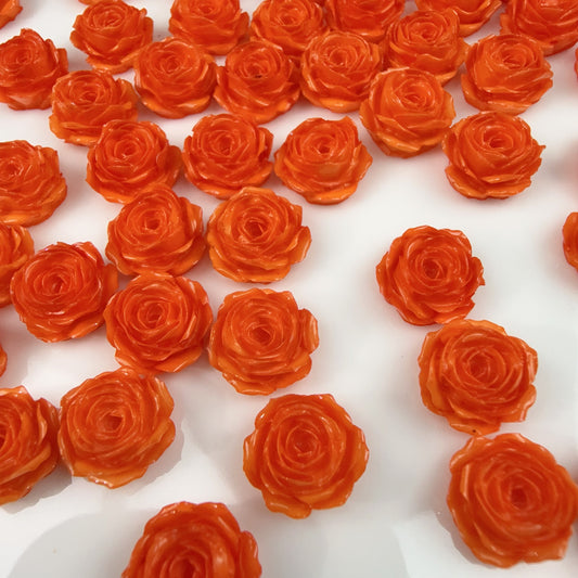 0 0今日新作 オレンジ薔薇 柔らかい(1125)