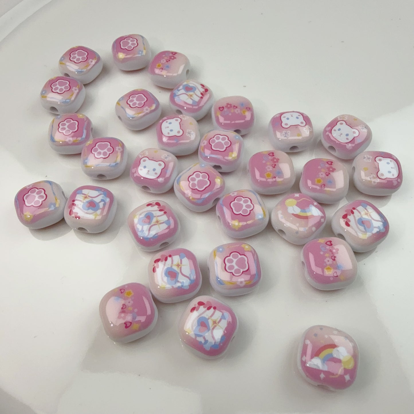 0 0今日新作 パンビーズーピンク熊（0818）