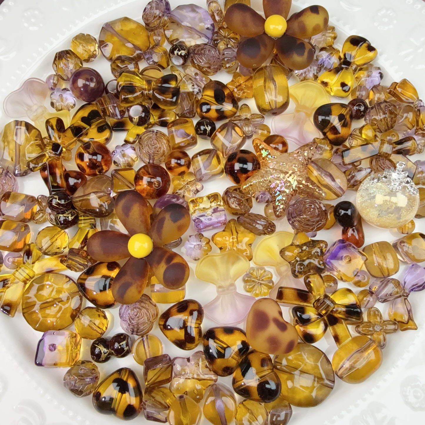 0 0今日新作 豹柄混ぜ  アクリル混ぜ(1208)