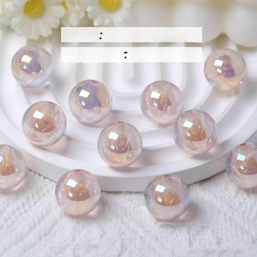 0 0今日新作 チューリップが入り樹脂ビーズ  現品(0310)