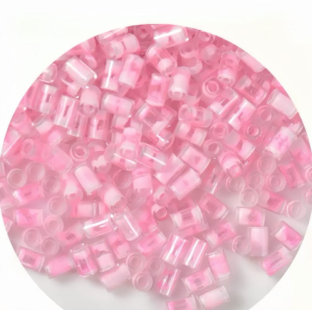 0 0今日新作 水墨画チューブ 3.8mmガラスビーズ(0709)