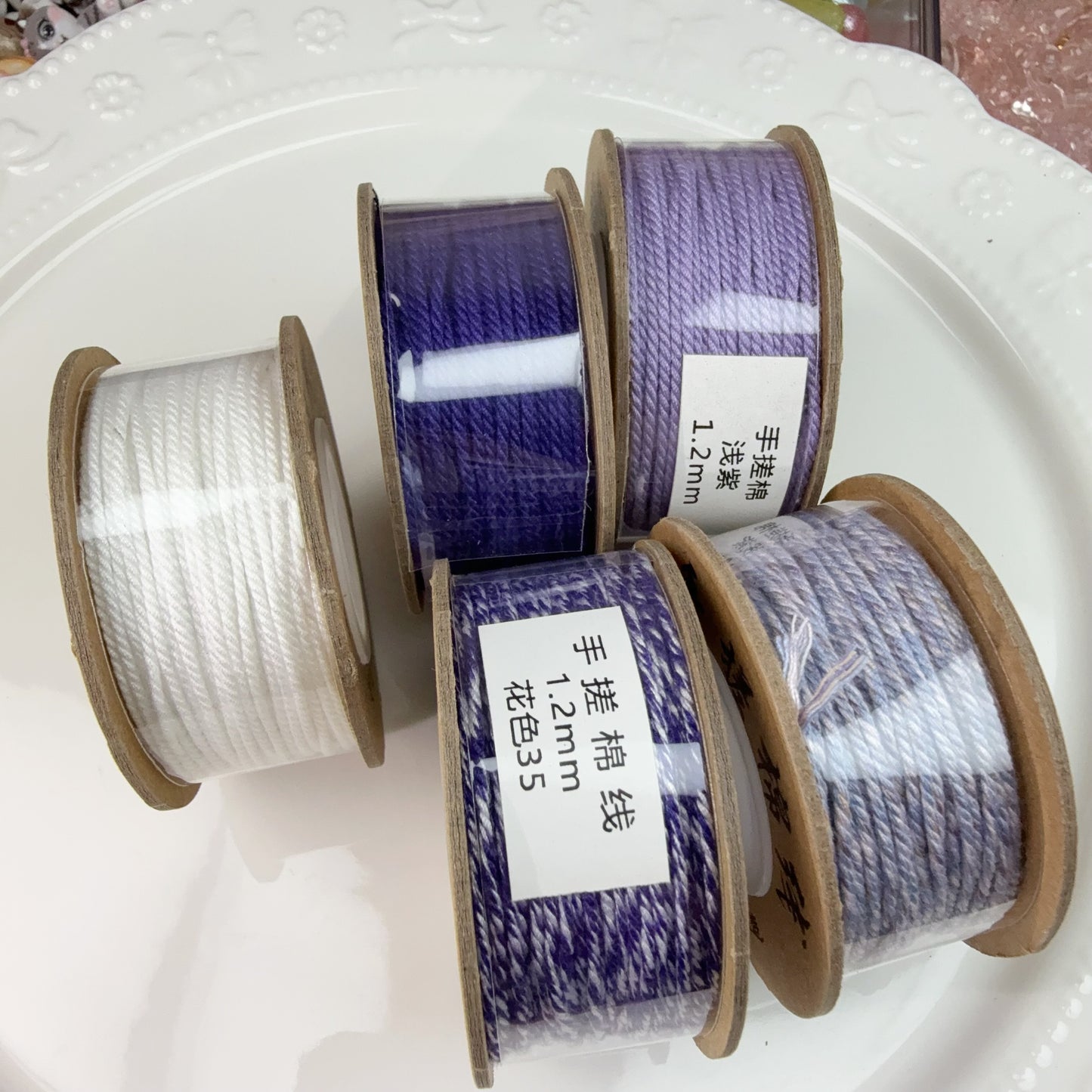 0 0今日新色 手擦り綿糸（1129）