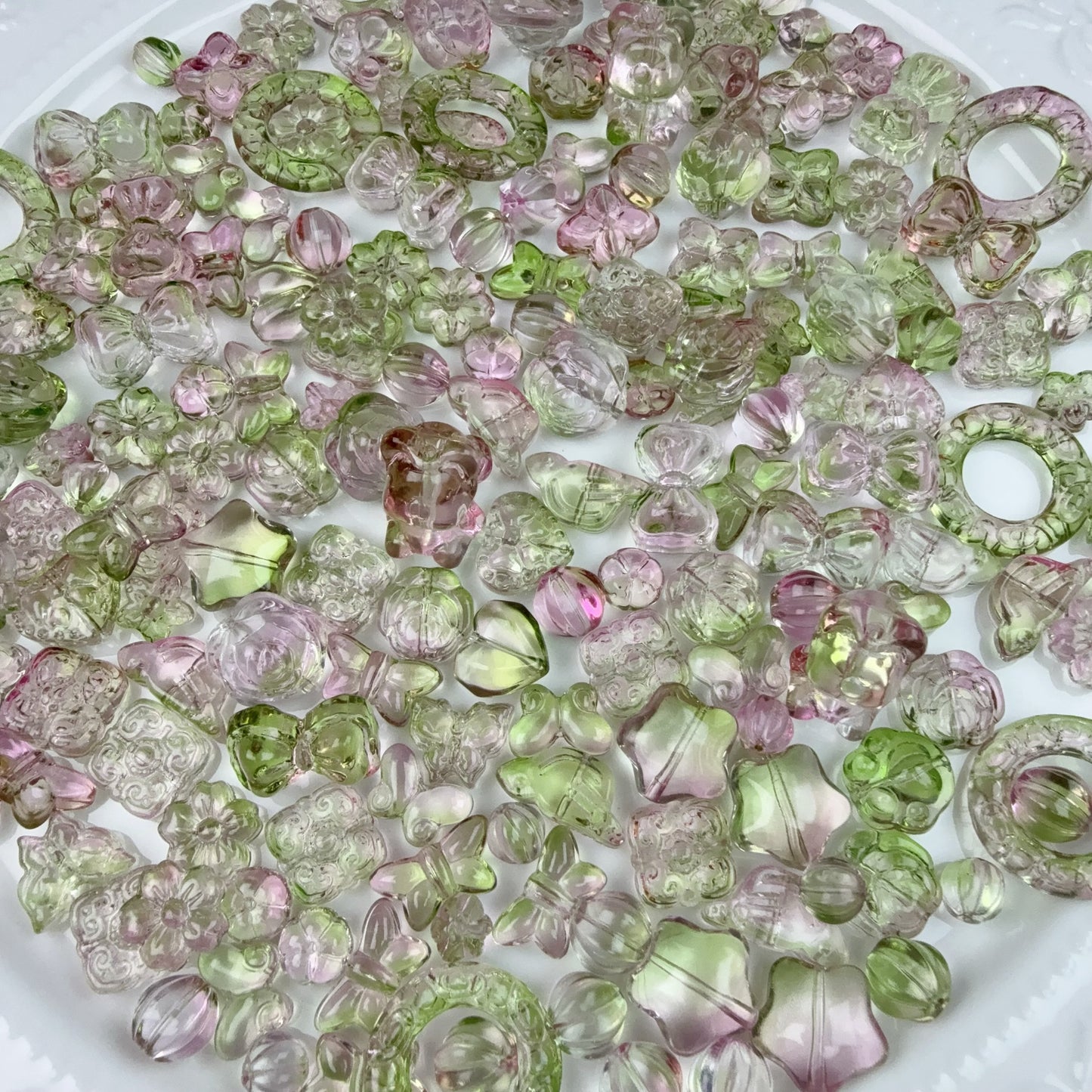 0 0今日新色 ガラスバロックー立体熊(0706)