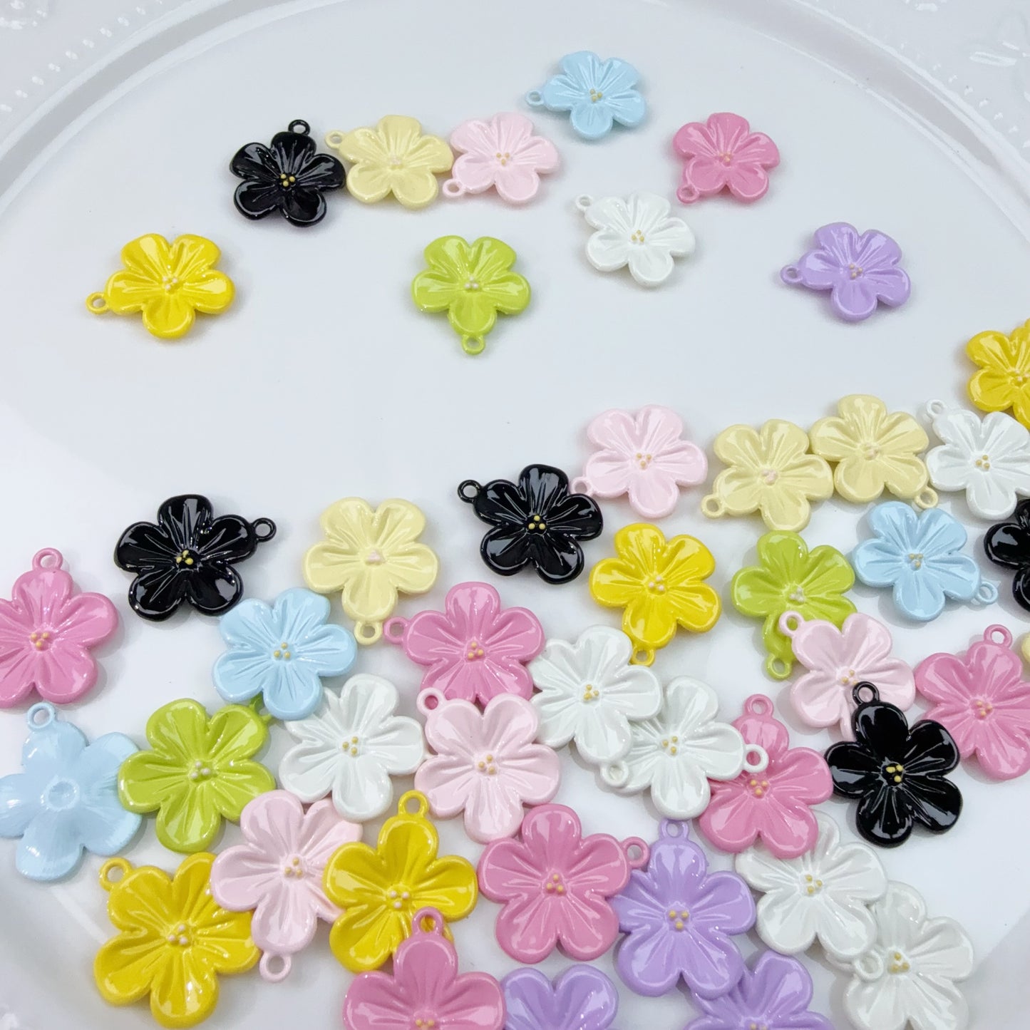 0 0今日新作 合金 桃の花がぽつりぽつり咲く(0416)