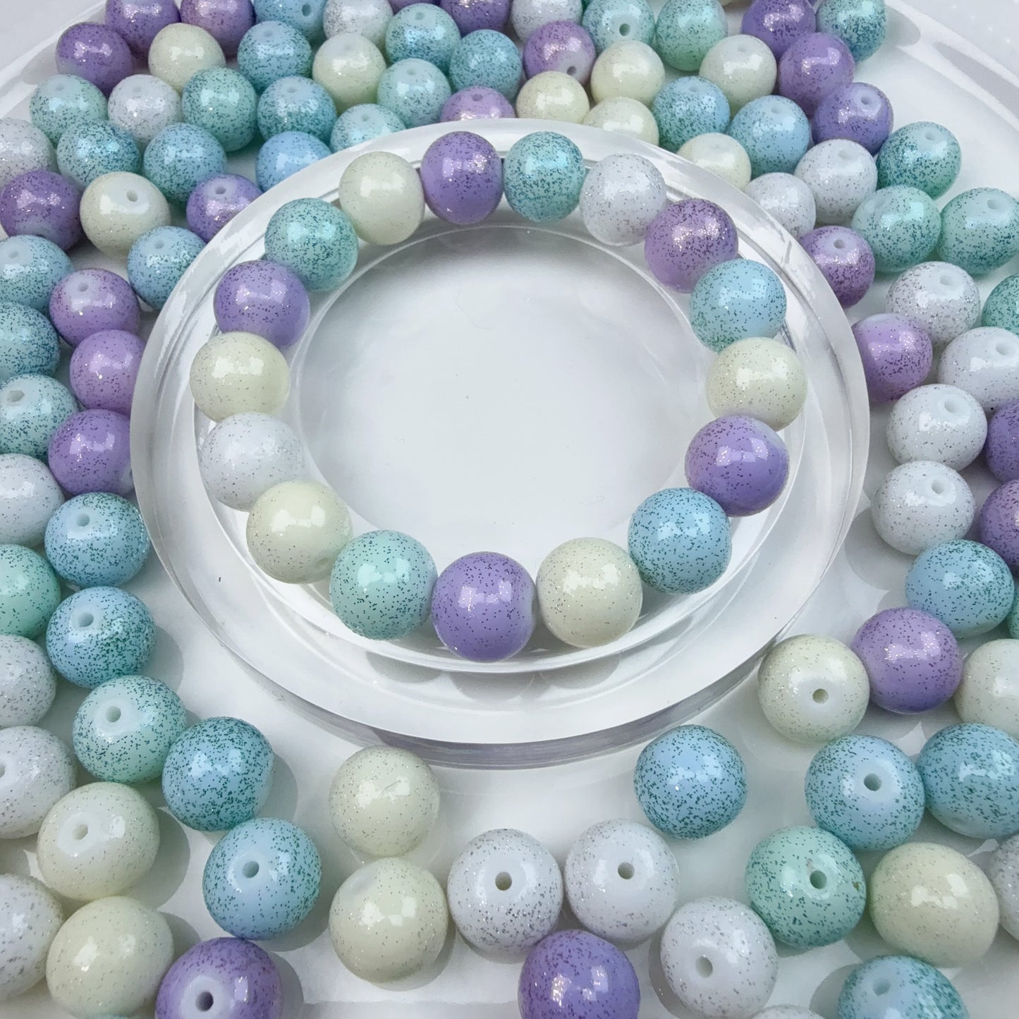 0 0今日新作 磁器色ビーズ 13ミリ(1007)