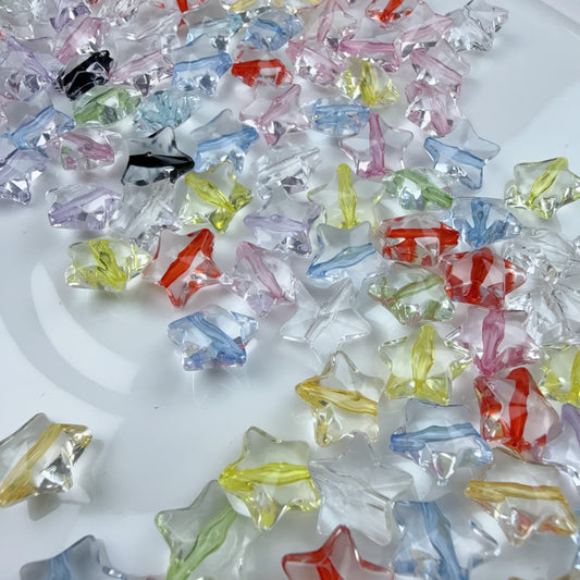 0 0今日新形 芯染めクリアビーズ(0815）