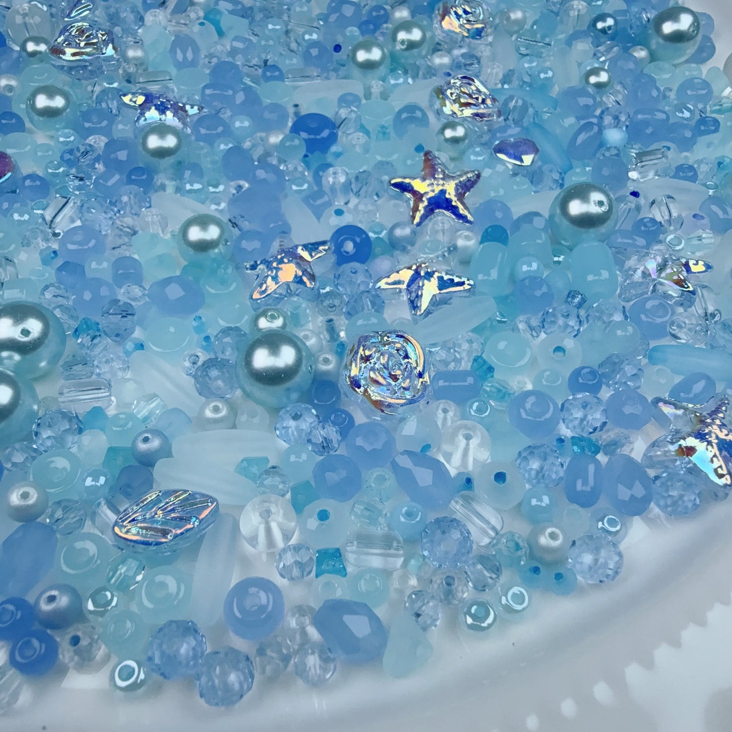 0 0今日新色 メッキハート薔薇 シードビーズ混ぜ(0715)