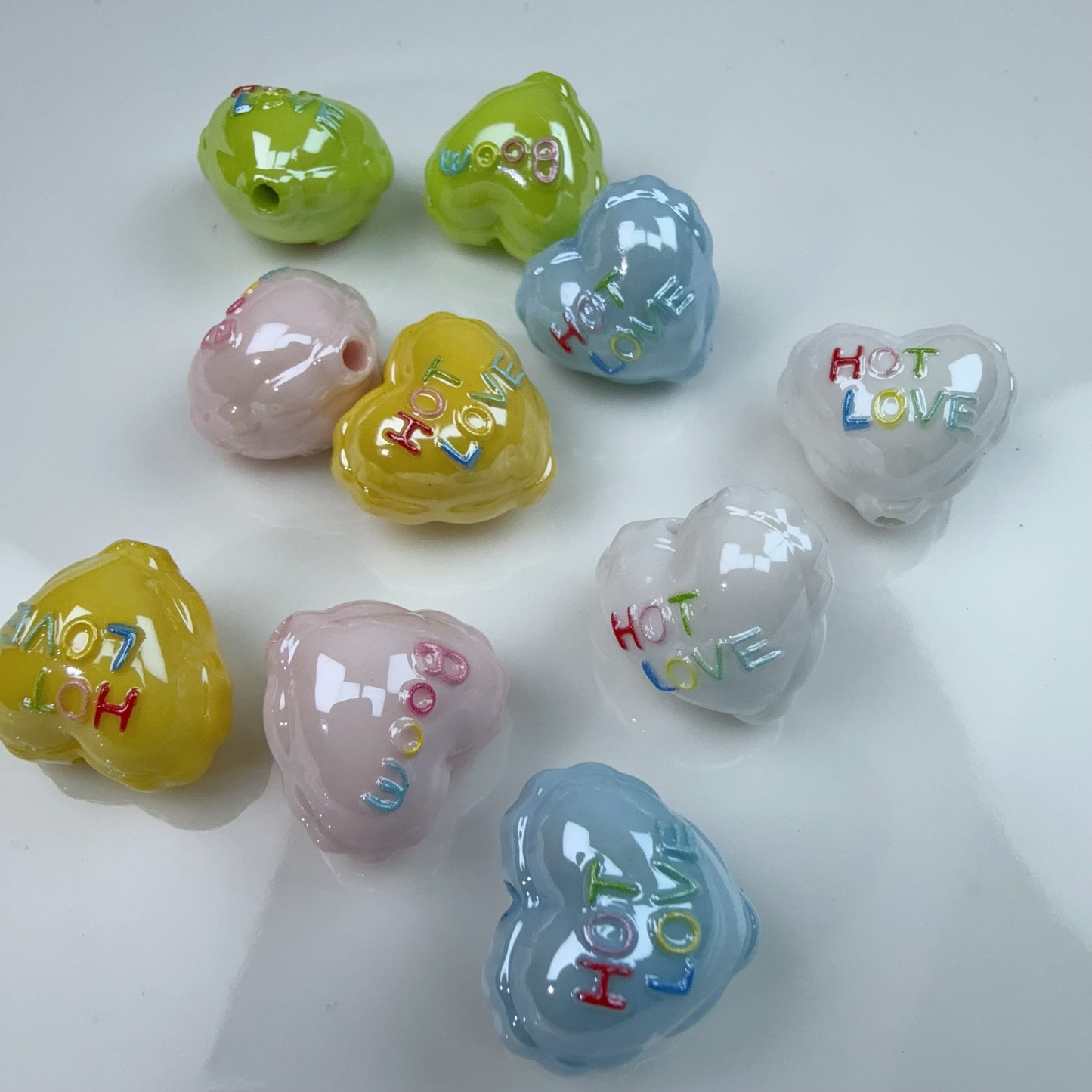 0 0今日新作 ぷっくりツヤツヤハート (0912)