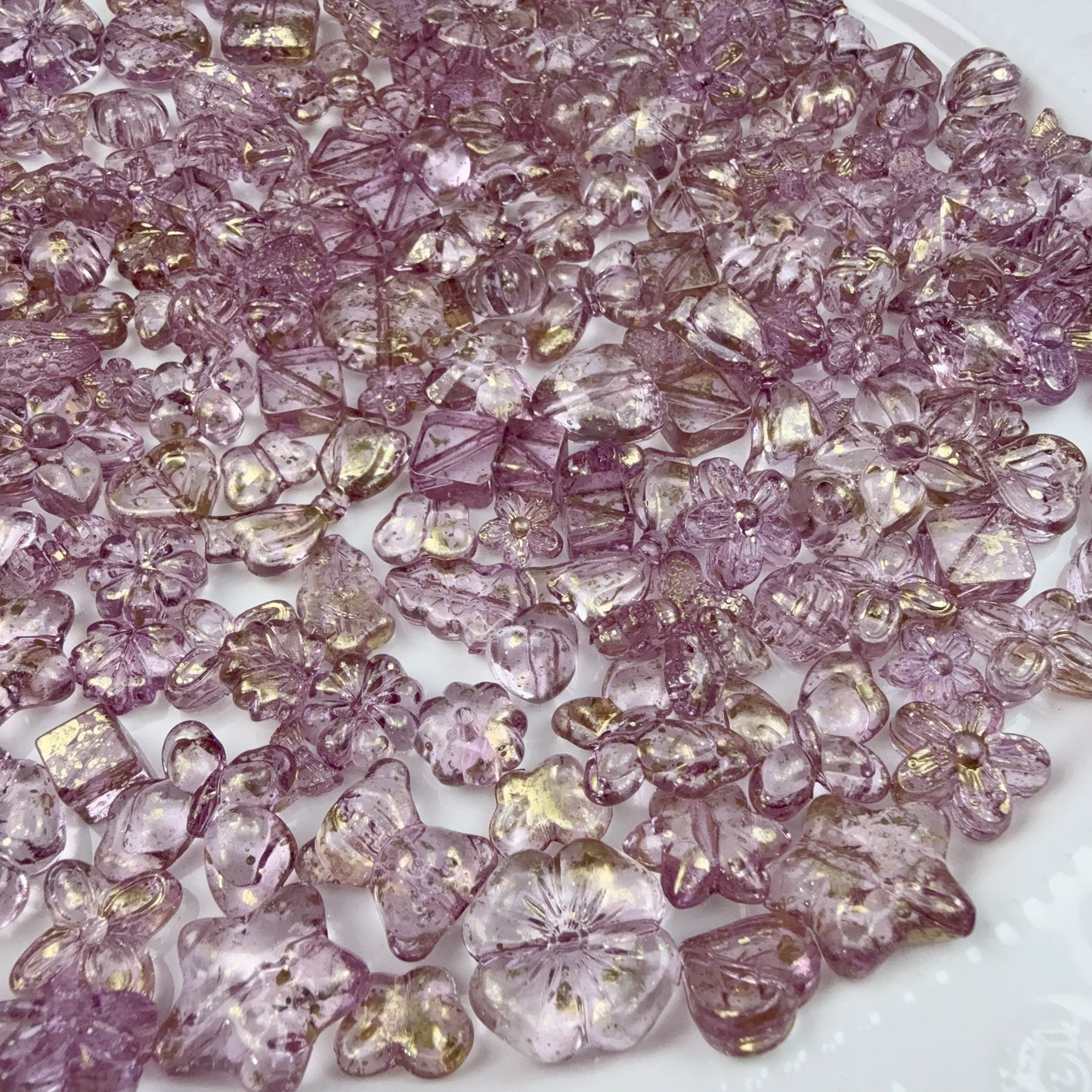 0 0今日新色 アクリルバロックークリア金描き(0601)