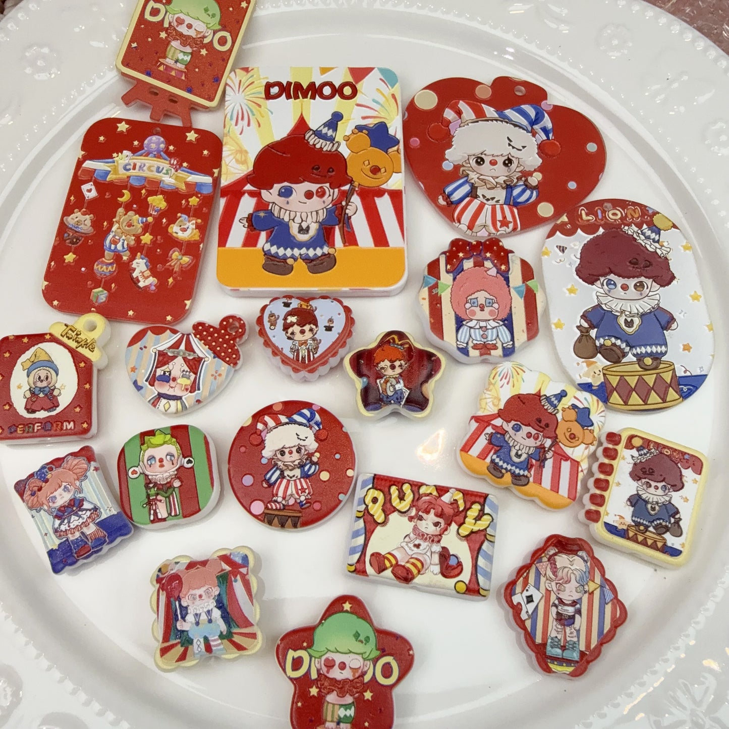 0 0今日新作 サーカスDM 浮彫 アクリル混ぜ(1109)