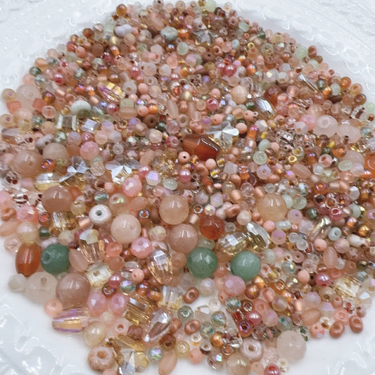 0 0今日新作  辰砂 チビビーズ混ぜ （0626）