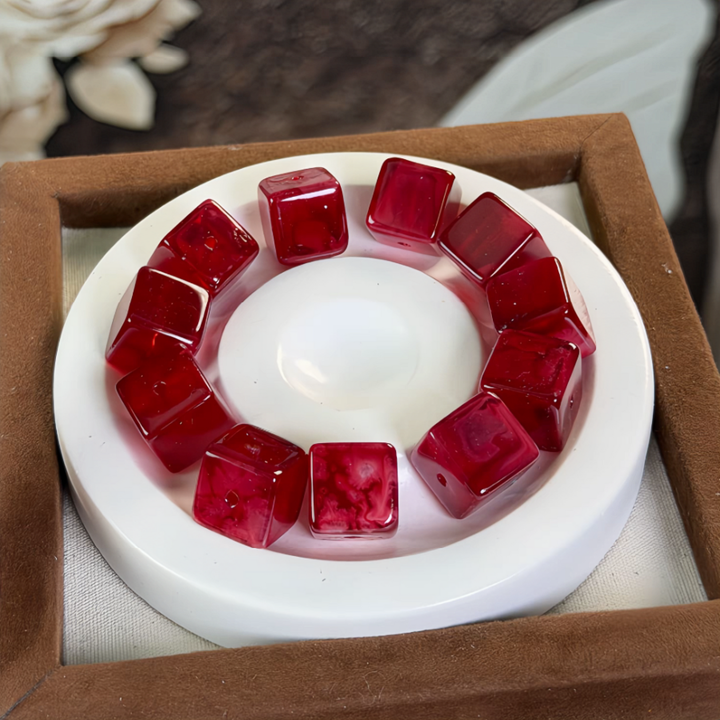 0 0今日新作 ゼリー ガラスキューブ (0124)