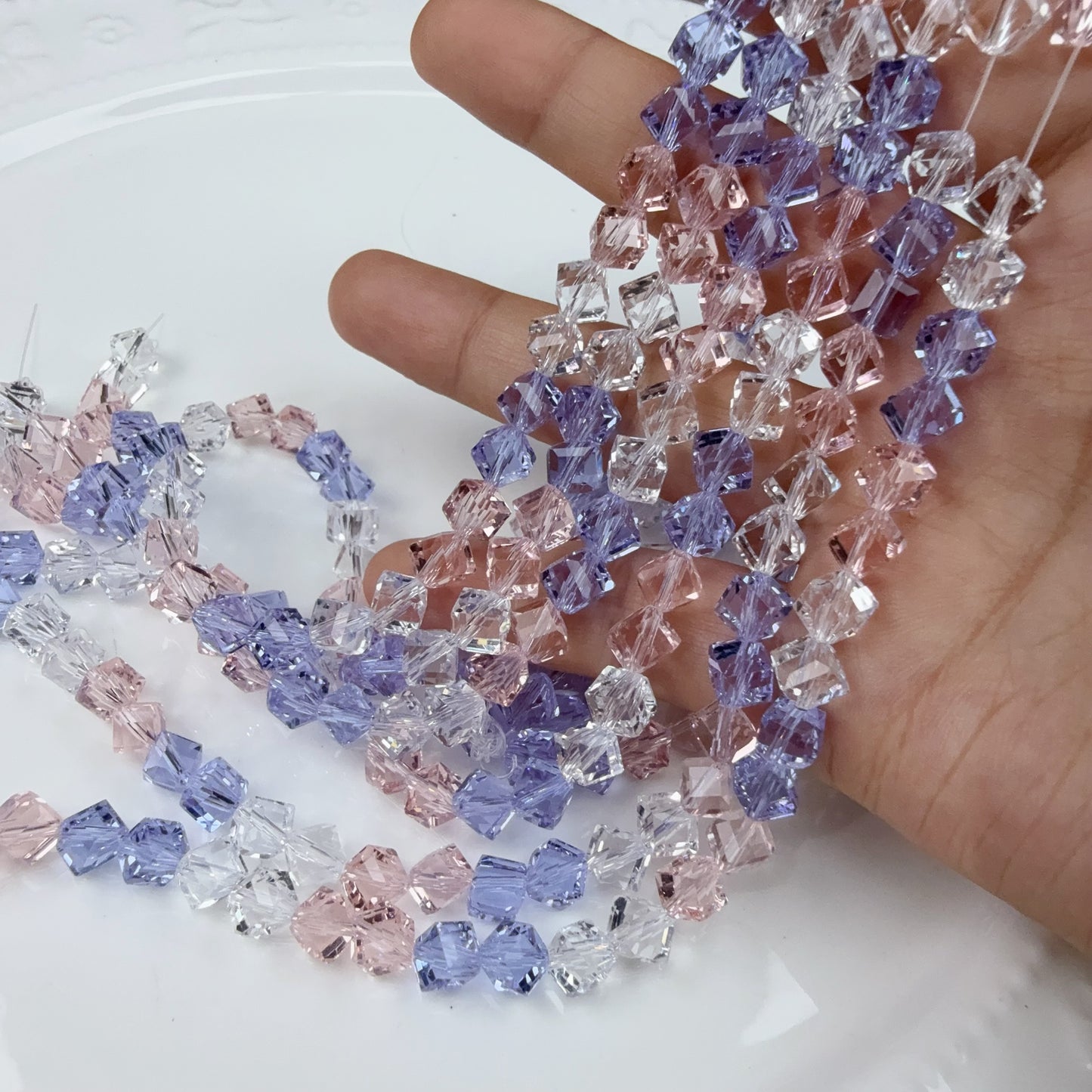 0 今日新色 斜めキューブカット-6ミリカラフル(0528)