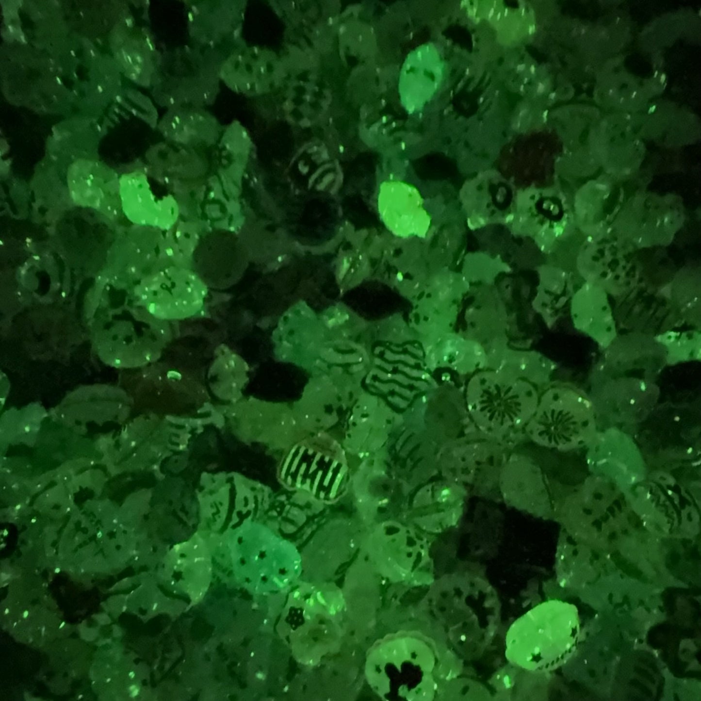 0 0今日新作 可愛い集合ー夜光効果 アクリル混ぜ(0205)