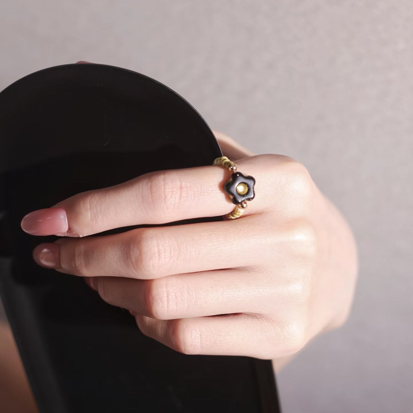 0 0今日新作 チェコビーズ-花(0224)