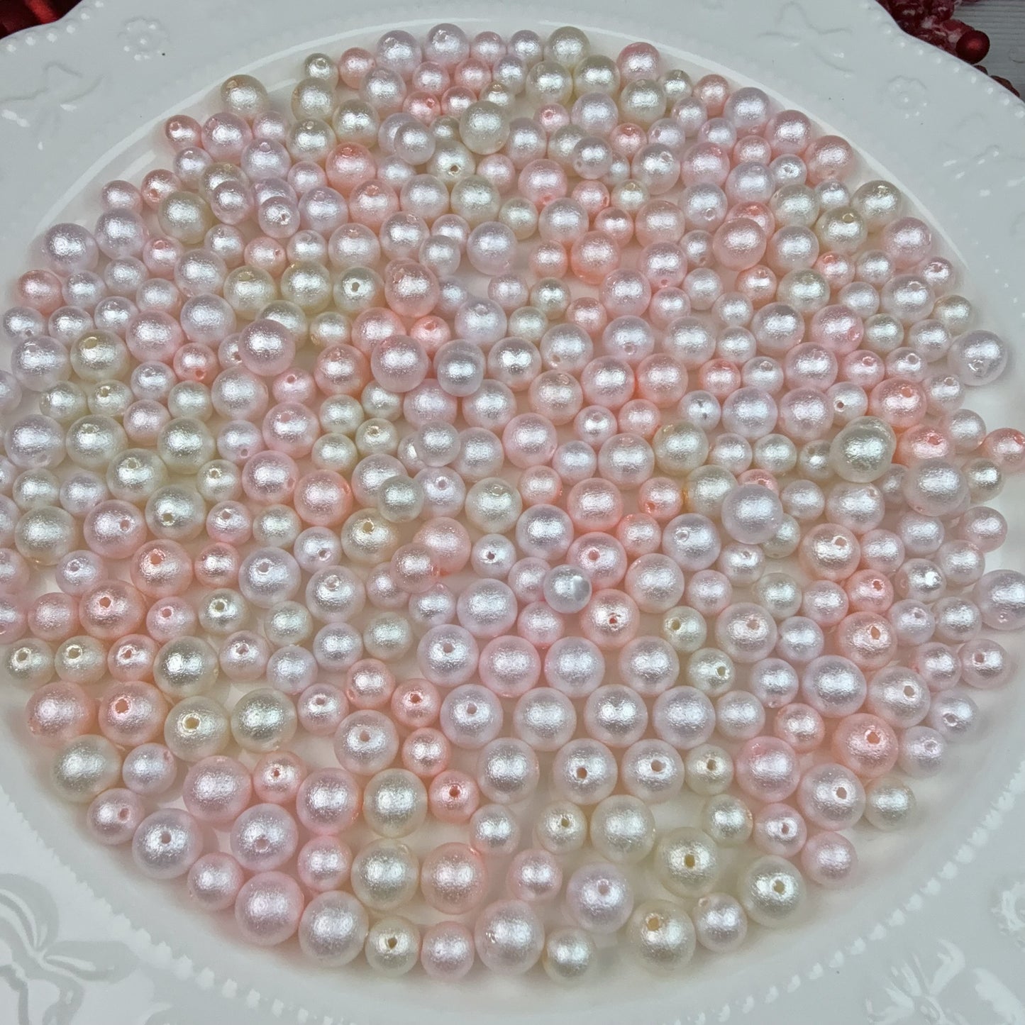 0 0今日新作 コットンガラスパール混ぜ(0305)