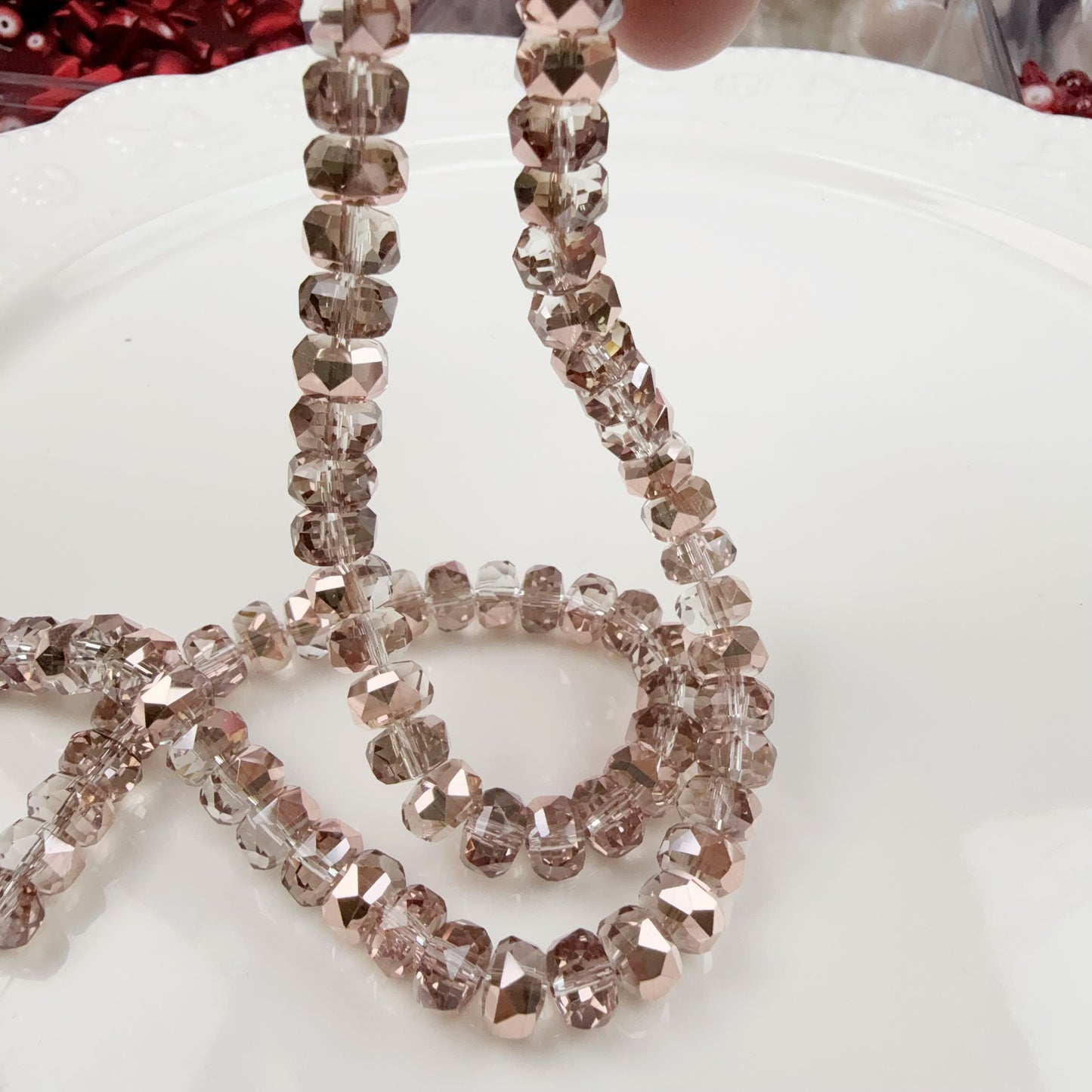 0 0今日新作 ローズシャンパンメッキー車輪8ミリ(1218)