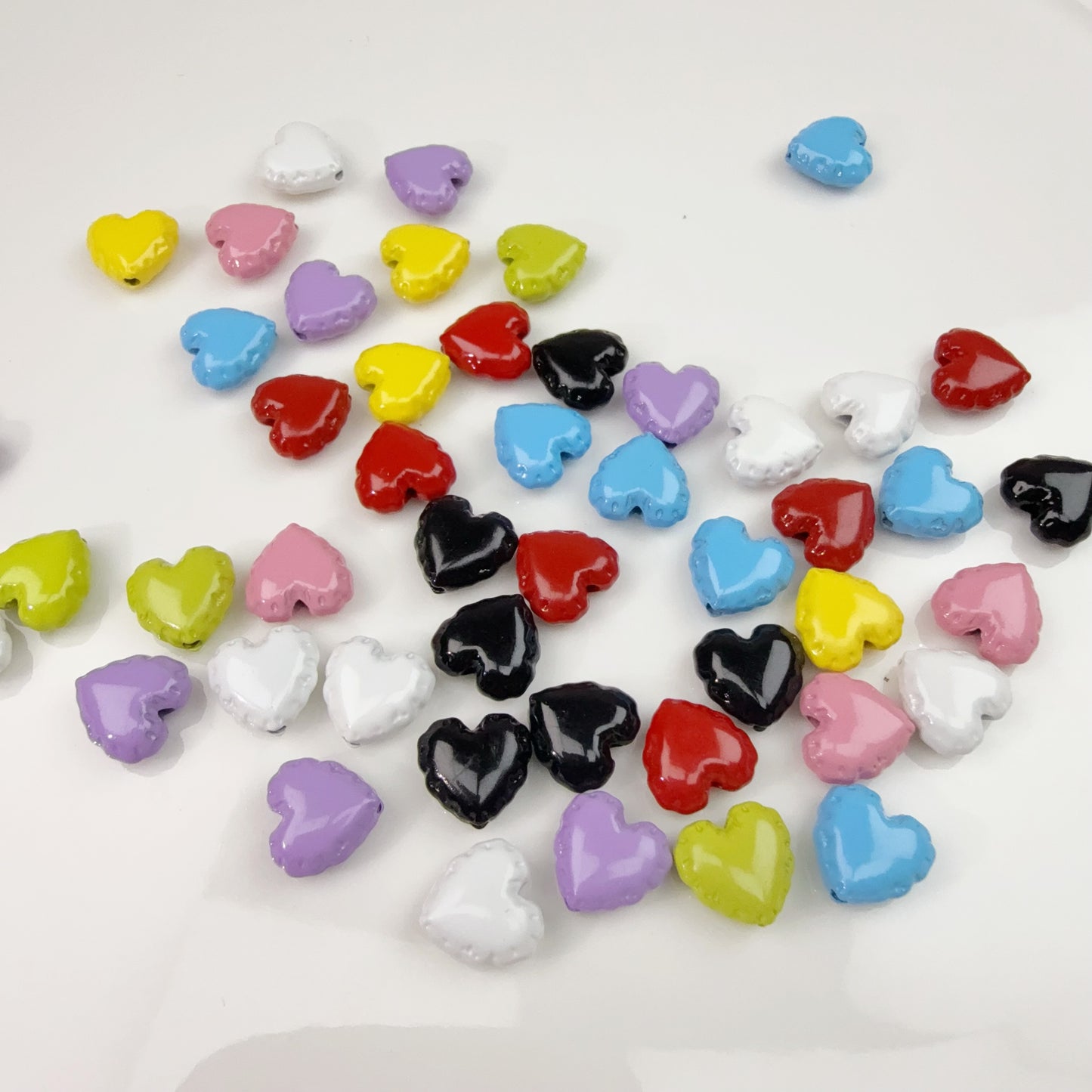 0 0今日新作 合金-周りが点々なハート(0308)