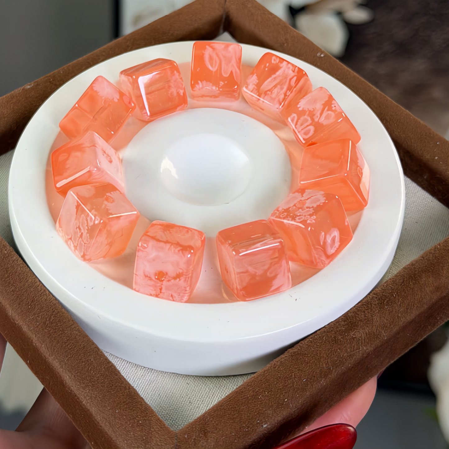 0 0今日新作 ゼリー ガラスキューブ (0124)