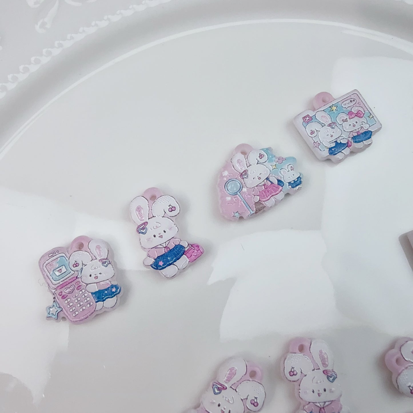 0 0今日新作 長耳うさぎ プレート(0505)