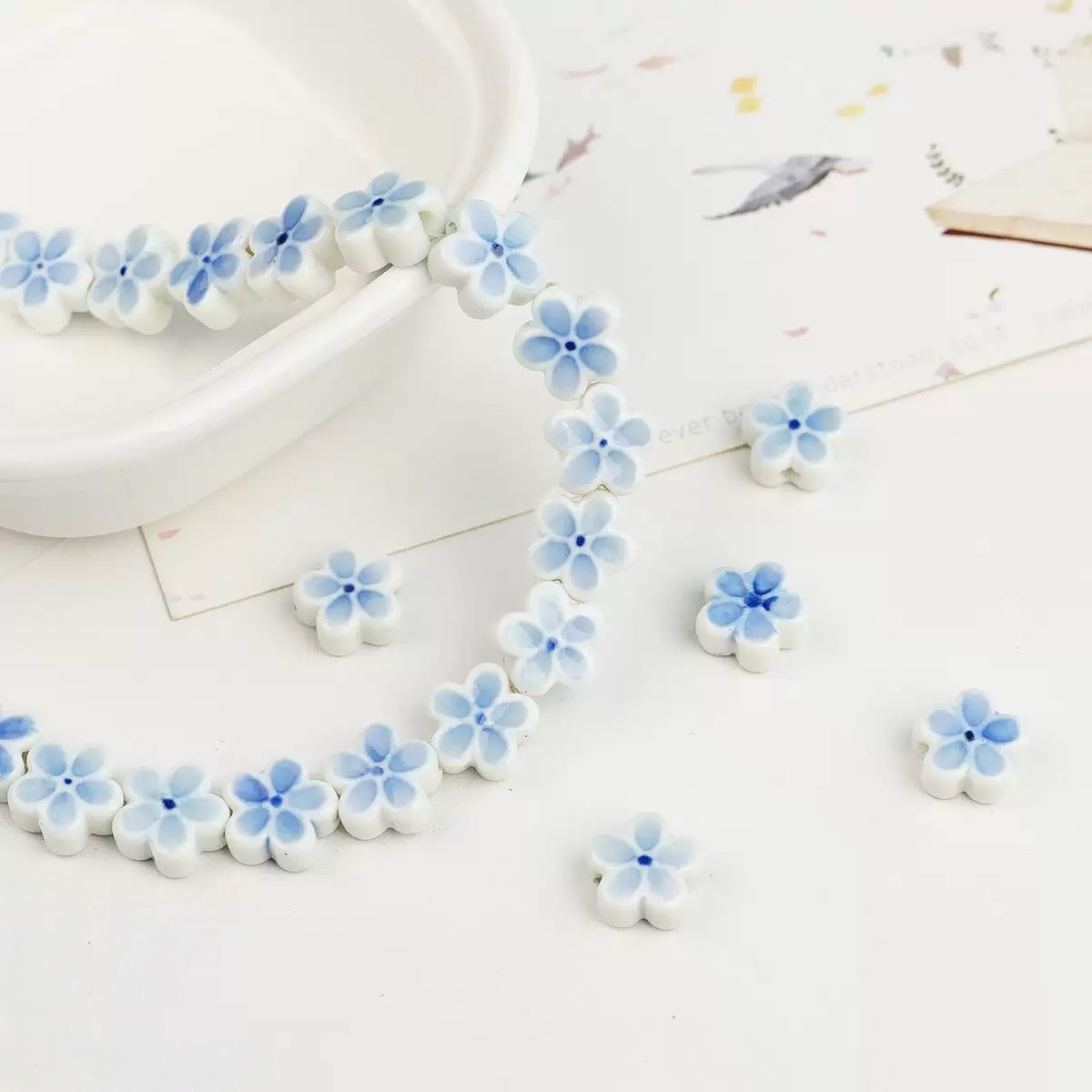 0 0今日新作 陶磁器クローバー&桜(0206)