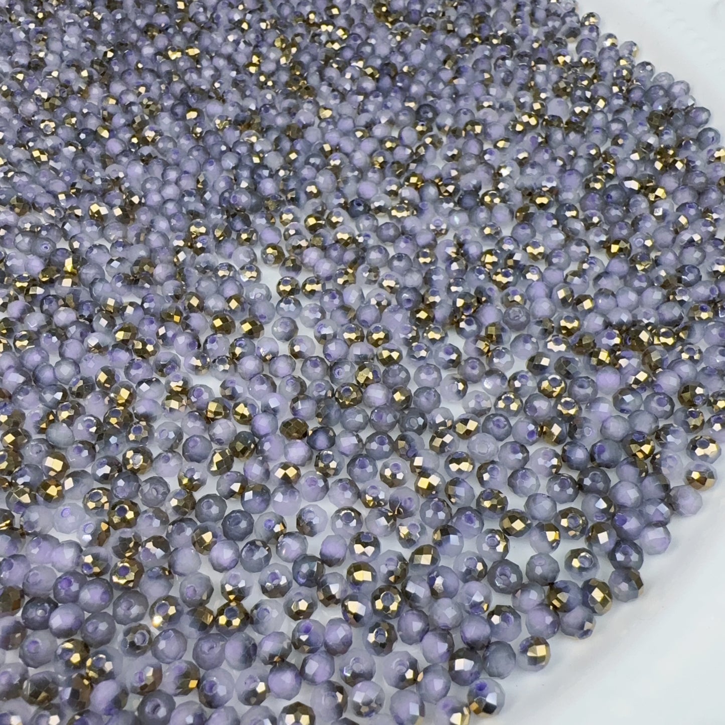 5-S Half gold half beads Bodan cut small beads (0117)