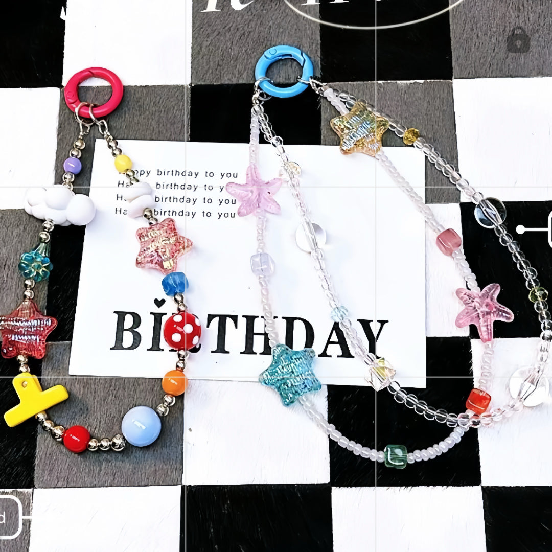 0 0今日新作 波型五芒星ビーズ（0102）