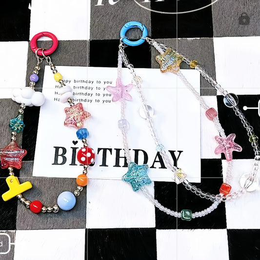 0 0今日新作 波型五芒星ビーズ（0102）