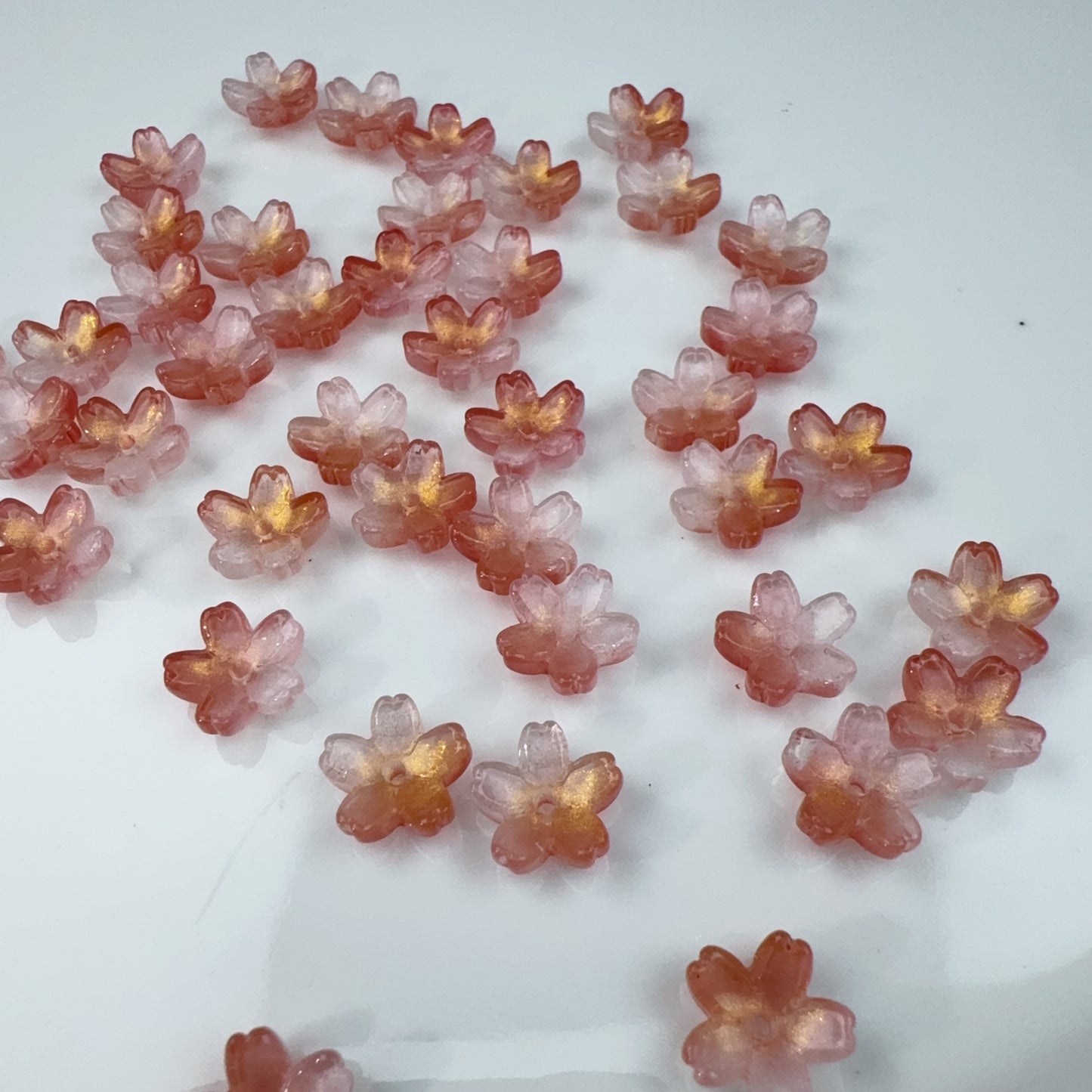 3-G 水墨桜 ガラスパーツ(0125)