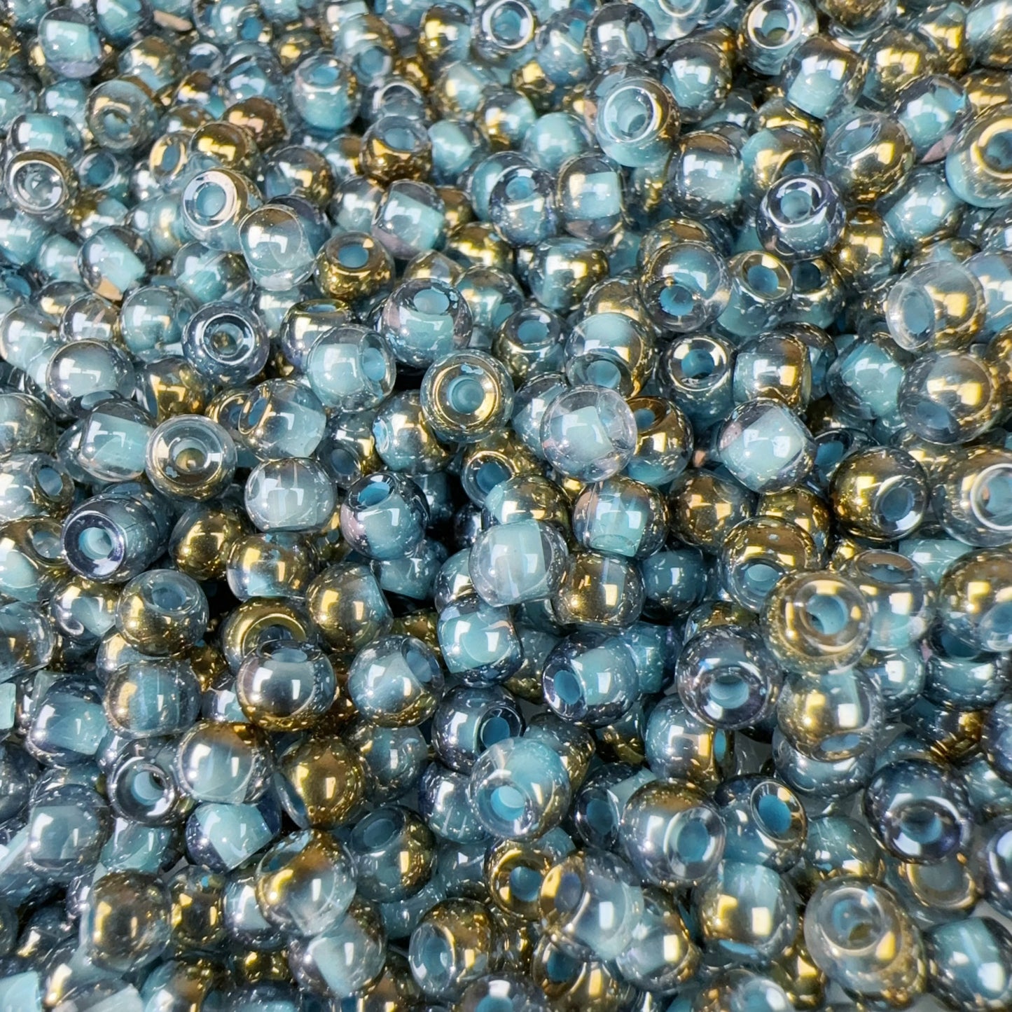 5-S 半金半玉 シードビーズ チビビーズ(0201)