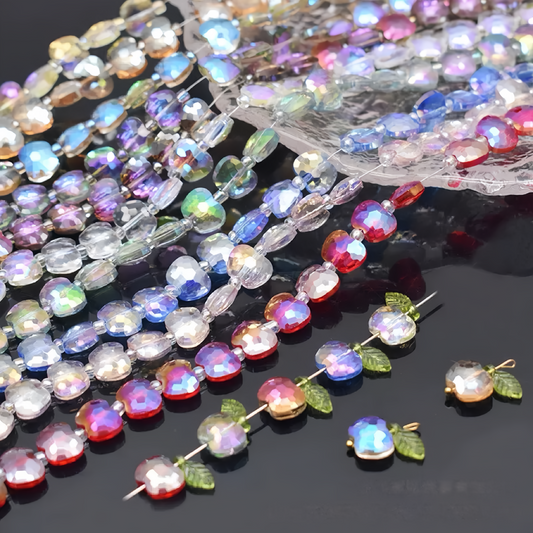 0 0今日新作 ガラスリンゴ(0131)